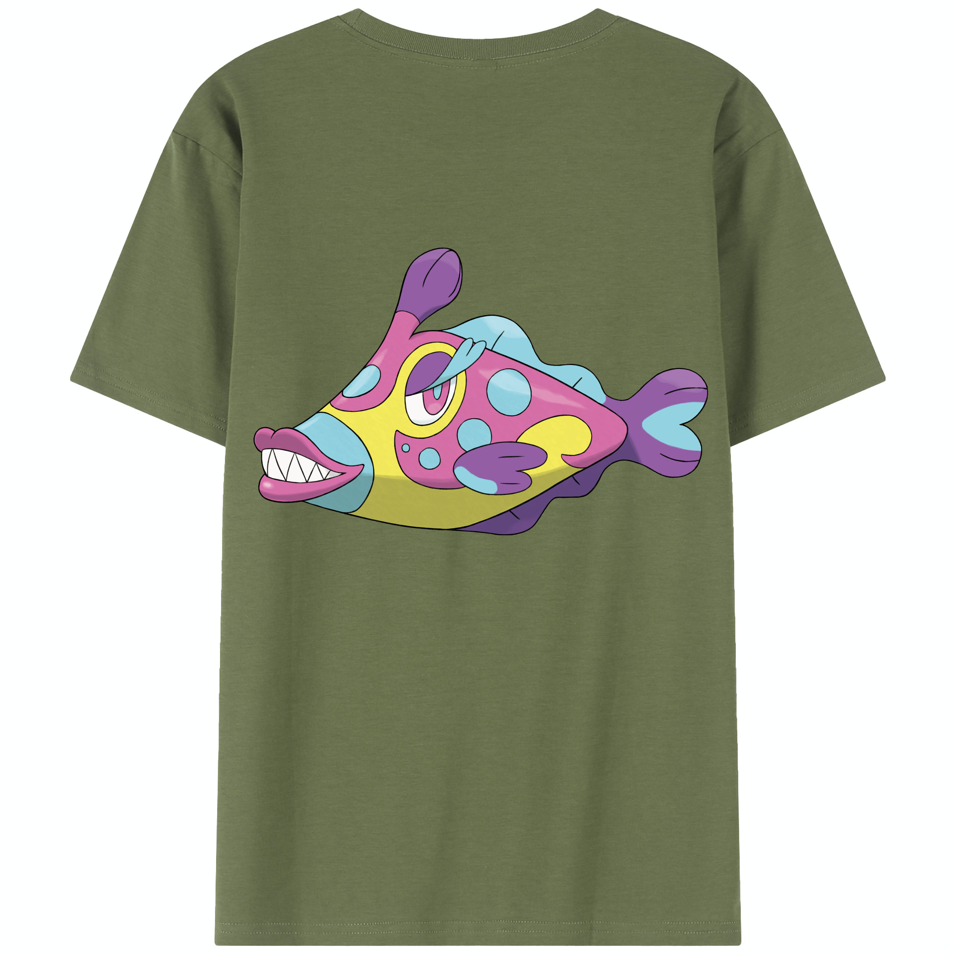 （画像用） ポケットモンスター Pokémon 綿100％半袖Tシャツ（背面プリント）